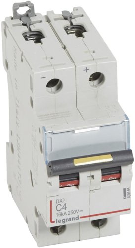 Выключатель автоматический Legrand DX3-E 10000 2п 4А C 16кА картинка